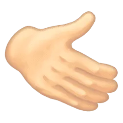 🫱🏻 Tangan Menghadap Kanan Warna Kulit Cerah Emojipedia