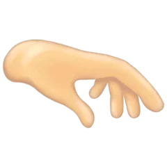 🫳🏻 Telapak Tangan Menghadap Ke Bawah Warna Kulit Cerah Emojipedia