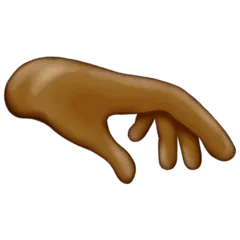 🫳🏾 Telapak Tangan Menghadap Ke Bawah Warna Kulit Gelap Sedang Emojipedia