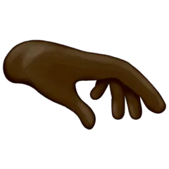 🫳🏿 Telapak Tangan Menghadap Ke Bawah Warna Kulit Gelap Emojipedia