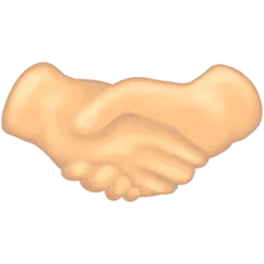 🤝🏻 Bersalaman Warna Kulit Cerah Emojipedia