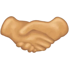 🤝🏼 Bersalaman Warna Kulit Cerah Sedang Emojipedia