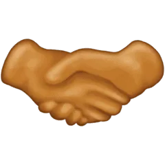 🤝🏽 Bersalaman warna kulit sedang Emojipedia