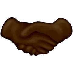 🤝🏿 Bersalaman Warna Kulit Gelap Emojipedia