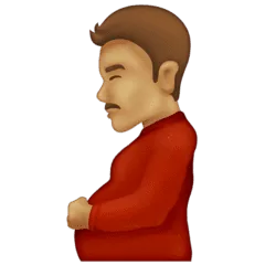 🫃🏽 Pria Hamil Warna Kulit Sedang Emojipedia