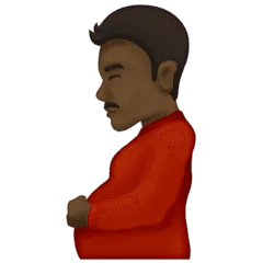 🫃🏿 Pria Hamil Warna Kulit Gelap Emojipedia