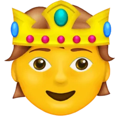🫅 Orang Menggunakan Mahkota Emojipedia