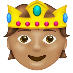 🫅🏽 Orang Menggunakan Mahkota Warna Kulit Sedang Emojipedia