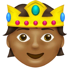 🫅🏾 Orang Menggunakan Mahkota Warna Kulit Gelap Sedang Emojipedia