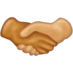 🫱🏽‍🫲🏼 Bersalaman Warna Kulit Sedang dan Warna Kulit Cerah Sedang Emojipedia