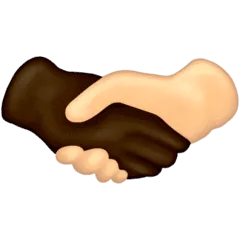 🫱🏿‍🫲🏻 Bersalaman Warna Kulit Gelap dan Warna Kulit Cerah Emojipedia