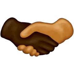 🫱🏿‍🫲🏽 Bersalaman Warna Kulit Gelap dan Warna Kulit Sedang Emojipedia