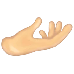 🫴🏻 Telapak Tangan Menghadap Ke Atas Warna Kulit Cerah Emojipedia