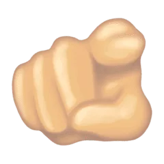 🫵🏻 Jari Telunjuk Menunjuk Penonton Warna Kulit Cerah Emojipedia