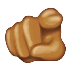 🫵🏽 Jari Telunjuk Menunjuk Penonton Warna Kulit Sedang Emojipedia