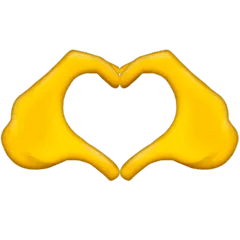 🫶 Tangan Membentuk Hati Emojipedia