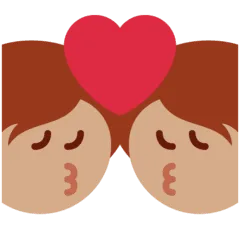 💏🏽 Berciuman Warna Kulit Sedang Twitter 1