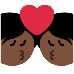 💏🏿 Berciuman Warna Kulit Gelap Twitter