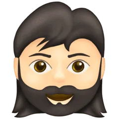 🧔🏻‍♀️ Wanita Berjanggut Warna Kulit Cerah Emojipedia