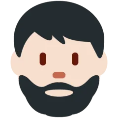 🧔🏻‍♂️ Pria Berjanggut Warna Kulit Cerah Twitter