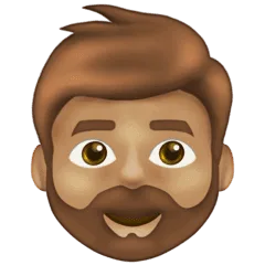 🧔🏽‍♂️ Pria Berjanggut Warna Kulit Sedang Emojipedia