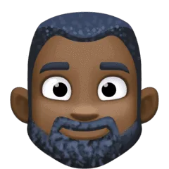 🧔🏿‍♂️ Pria Berjanggut Warna Kulit Gelap Facebook