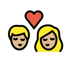 👩🏼‍❤️‍💋‍👨🏼 Berciuman Wanita dengan Pria Warna Kulit Cerah sedang OpenMoji