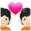 💑🏻 Pasangan dengan Hati Warna Kulit Cerah Samsung