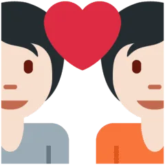 💑🏻 Pasangan dengan Hati Warna Kulit Cerah Twitter