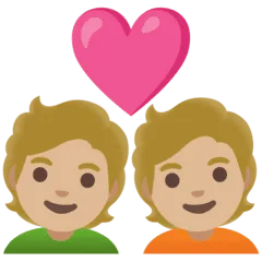 💑🏼 Pasangan dengan Hati Warna Kulit Cerah Sedang Google