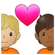 🧑🏼‍❤️‍🧑🏾 Pasangan dengan Hati Warna Kulit Cerah Sedang dengan Warna Kulit Gelap Sedang Samsung