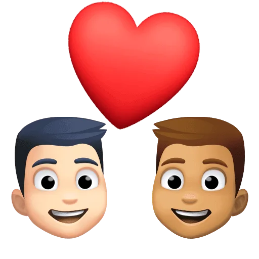 👨🏻‍❤️‍👨🏽 Pasangan dengan Hati Pria dengan Pria Warna Kulit Cerah dengan Warna Kulit Sedang Facebook