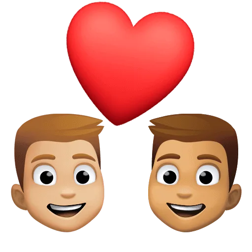 👨🏼‍❤️‍👨🏽 Pasangan dengan Hati Pria dengan Pria Warna Kulit Cerah Sedang dengan Warna Kulit Sedang Facebook