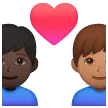 👨🏿‍❤️‍👨🏽 Pasangan dengan Hati Pria dengan Pria Warna Kulit Gelap dengan Warna Kulit Sedang Samsung