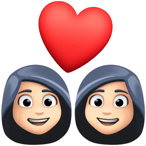 👩🏻‍❤️‍👩🏻 Pasangan dengan Hati Wanita dengan Wanita Warna Kulit Cerah Facebook