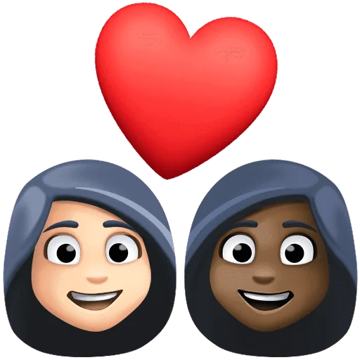 👩🏻‍❤️‍👩🏿 Pasangan dengan Hati Wanita dengan Wanita Warna Kulit Cerah dengan Warna Kulit Gelap Facebook
