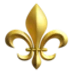 ⚜️ Fleur-de-lis Apple