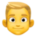 👱‍♂️ Pria: Rambut Pirang Facebook