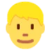 👱‍♂️ Pria: Rambut Pirang Twitter
