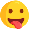 😛 Wajah dengan Lidah Menjulur Keluar Messenger