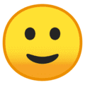 🙂 Wajah Tersenyum Kecil Google