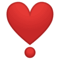 ❣️ Hati dengan Tanda Seru Google