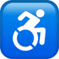 ♿ Simbol Kursi Roda Apple