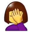 🤦‍♀️ Wanita dengan Gestur Facepalm Samsung