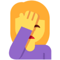 🤦‍♀️ Wanita dengan Gestur Facepalm Twitter