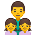 👨‍👧‍👧 Keluarga Laki Laki Anak Perempuan Anak Perempuan Google