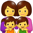 👩‍👩‍👧‍👦 Keluarga Perempuan Perempuan Anak Perempuan Anak Laki Laki Samsung