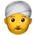 👳‍♂️ Laki Laki Memakai Sorban Apple