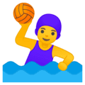 🤽‍♀️ Wanita Bermain Polo Air Apple Google