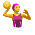 🤽‍♀️ Wanita Bermain Polo Air Apple